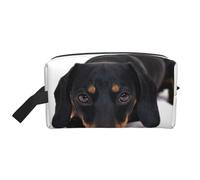 Trousse de Maquillage de Voyage Grande capacité Little Dachshund pour Femme