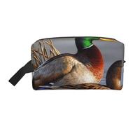 Trousse de Maquillage de Voyage Grande capacité, Motif Canard sur l'eau, pour Femme