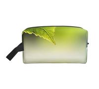 Trousse de Maquillage de Voyage Grande capacité, Motif Feuille Verte se reflétant dans l'eau de la rivière, pour Femme