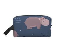 Trousse de Maquillage de Voyage Grande capacité Motif Hippopotame