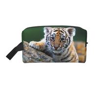 Trousse de Maquillage de Voyage Grande capacité Motif Tigre Mignon pour Femme
