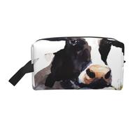 Trousse de Maquillage de Voyage Grande capacité Motif Vache et Marguerite pour Femme