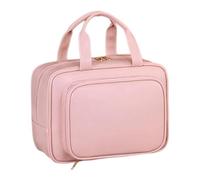 Trousse de maquillage de voyage - Grande capacité - Porte-pinceaux de maquillage autonome pour femmes et filles, Poudre de rose., Beauté de masse