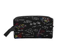 Trousse de Maquillage de Voyage Grande capacité pour Femme, équations mathématiques et formules mathématiques