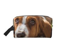 Trousse de Maquillage de Voyage Grande capacité pour Femme Motif Basset Hound