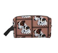 Trousse de Maquillage de Voyage Grande capacité pour Femme, Motif Jack Russel Terrier