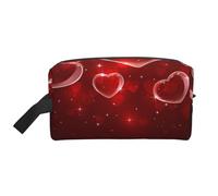 Trousse de Maquillage de Voyage Grande capacité Red Heart pour Femme