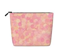 Trousse de Maquillage de Voyage Grande capacité, Romantique et Confortable, pour la Saint-Valentin, pour Femme, imperméable, Simple épaisseur, Imitation Chanvre, Portable, avec Fermeture éclair