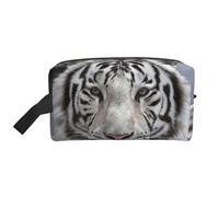 Trousse de Maquillage de Voyage Grande capacité Winter White Tiger pour Femme