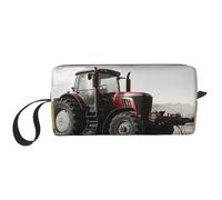 Trousse de maquillage de voyage imprimée tranquille tracteur agricole, trousse de maquillage, trousse de toilette, organisateur de sac à main pour femme, blanc, Taille unique, Trousse de maquillage