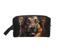 Trousse de maquillage de voyage - Pochette de rangement à imprimé troupeau de bison d'Amérique du Nord, organiseur portable de toilette et de maquillage pour femmes, hommes, usage quotidien, Berger