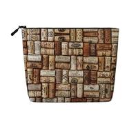 Trousse de maquillage de voyage polyvalente en liège, idéale pour les routines quotidiennes et les voyages d'affaires, Noir , Taille unique, Trousse de toilette