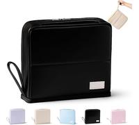 Trousse de Maquillage de Voyage, Portable avec Compartiments, Grande capacité, séparation Humide/Sec