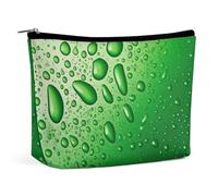 Trousse de maquillage de voyage portable avec écailles de sirène, grande capacité, pochette à fermeture éclair, trousse de toilette étanche pour homme et femme, Vert biologique., Taille unique