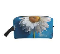 Trousse de maquillage de voyage portable avec imprimé de peintures florales, grande capacité, trousse de toilette, organisateur de sac à main pour femme, blanc, Taille unique, Trousse de maquillage