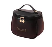 Trousse de Maquillage de Voyage Portable for Femmes, Trousse de Toilette de Voyage étanche de Grande capacité avec Compartiments(Midnight Dark)