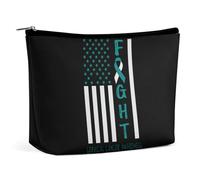 Trousse de maquillage de voyage portable pour femmes, trousse de toilette de grande capacité, trousse de rangement pour femmes, trousse de soutien pour les combattants du cancer du sein, trousse de se