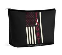 Trousse de maquillage de voyage portable pour femmes, trousse de toilette de grande capacité, trousse de rangement pour femmes, trousse de soutien pour les combattants du cancer du sein, trousse de se