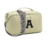 Trousse de maquillage de voyage pour femme avec initiales | Trousse de maquillage portable imperméable | Trousse de toilette polyvalente pour mère, demoiselle d'honneur, petite amie, sœur, mariage,