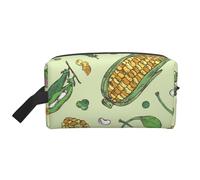 Trousse de Maquillage de Voyage pour Femme, Grande capacité, avec gousses de maïs, Pois, Haricots, câpres