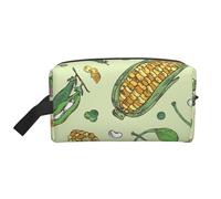 Trousse de Maquillage de Voyage pour Femme, Grande capacité, avec gousses de maïs, Pois, Haricots, câpres