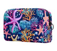 Trousse de maquillage de voyage pour femme - Motif patte de chat - Trousse à crayons - Trousse de toilette pour adolescentes, Multicolore 06, 18.5x7.5x13cm/7.3x3x5.1in