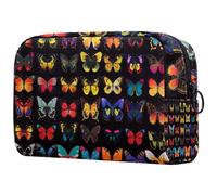 Trousse de maquillage de voyage pour femme - Motif patte de chat - Trousse à crayons - Trousse de toilette pour adolescentes, Multicolore 03., 18.5x7.5x13cm/7.3x3x5.1in