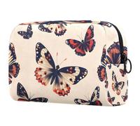 Trousse de maquillage de voyage pour femme - Motif patte de chat - Trousse à crayons - Trousse de toilette pour adolescentes, Multicolore 10., 18.5x7.5x13cm/7.3x3x5.1in