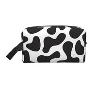 Trousse de Maquillage de Voyage pour Femme, Motif Vache tachetée, Grande capacité, Motif sans Couture