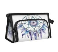 Trousse de maquillage de voyage pour femmes et hommes - Style bohème ethnique - Attrape-rêves - Trousse de toilette - Trousse de toilette - Organiseur de douche, couleur, L, Organiseur de sac