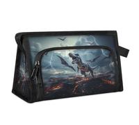 Trousse de maquillage de voyage pour femmes et hommes T-rex Dinosaure Trousse de toilette Trousse de toilette Trousse de douche Organisateur, couleur, L, Organiseur de sac