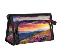 Trousse de maquillage de voyage pour femmes et hommes, trousse de toilette multifonction pour l'été, fleurs, paysages, articles de toilette, cosmétiques, articles de toilette, sac de douche,