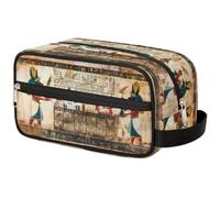 Trousse de maquillage de voyage pour femmes, hommes, enfants, filles, garçons, imprimé Égypte ancienne, trousse de toilette, trousse de toilette, trousse de toilette, trousse de douche, couleur,