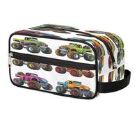 Trousse de maquillage de voyage pour femmes, hommes, enfants, filles, garçons, Monster Trucks - Trousse de toilette - Trousse de toilette - Organiseur de douche, couleur, Taille unique, Organiseur de