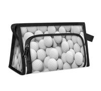 Trousse de maquillage de voyage pour homme et femme avec balle de golf, trousse de toilette, trousse de douche, organiseur, couleur, L, Organiseur de sac