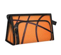 Trousse de maquillage de voyage pour homme et femme - Imprimé basket-ball - Trousse de toilette - Trousse de toilette - Trousse de douche, couleur, L, Organiseur de sac