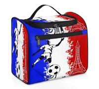 Trousse de maquillage de voyage Tour Eiffel de France pour femmes, hommes, enfants, filles, garçons, 11,2 L, trousse de toilette à suspendre, trousse de toilette, trousse de douche, couleur, 11.2L,