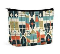 Trousse de Maquillage de Voyage, Trousse de Maquillage à Main Moderne avec imprimé du Milieu du siècle, Trousse de Maquillage Simple, Trousse de Maquillage pour Sac à Main