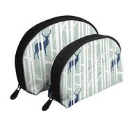 Trousse de Maquillage « Deer in The Woods Walk », Pochette de Voyage pour Femmes et Filles