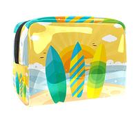 Trousse de maquillage d'été pour plage, trousse de toilette, trousse à crayons, sac à main, Multicolore 03., 18.5x7.5x13cm/7.3x3x5.1in, Trousse de beauté