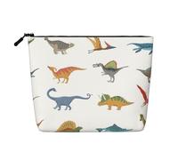 Trousse de Maquillage Dinosaur World, Grande capacité, pour Femme, imperméable, Simple épaisseur, Imitation Chanvre, Portable, avec Fermeture éclair, Organiseur de cosmétiques