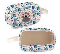 Trousse de maquillage DM Merch Dungeon Master Cadeaux Rolling Dice Builds Character Cosmetic Bag Cadeaux pour joueurs de jeux vidéo, Dice Clear Bag-uk, Trousse de maquillage