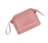 Trousse de maquillage double couche pour femmes et filles - Grande capacité - Organiseur de cosmétiques en cuir synthétique - Grande capacité - Trousse de toilette pour femme et fille, a, Beauté de