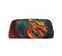 Trousse de Maquillage Dragon King in Fire pour Femmes et Hommes, Trousse de Toilette de Voyage, Pochette esthétique, Grande Trousse à Crayons