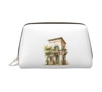 Trousse de maquillage élégante avec branche d'olivier romaine et imprimé grec, trousse de maquillage élégante pour femme, trousse de voyage pour w nd, escapade, doré, Taille unique, Classique