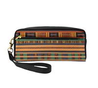 Trousse de maquillage élégante avec impression africaine pour filles et étudiants - Pochette de maquillage étanche - Papeterie - Articles de toilette
