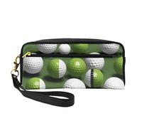 Trousse de maquillage élégante avec imprimé balle de golf pour filles et étudiants