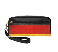 Trousse de maquillage élégante avec imprimé drapeau de l'Allemagne pour filles et étudiants - Pochette de maquillage étanche - Papeterie - Articles de toilette