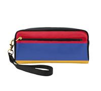 Trousse de maquillage élégante avec motif drapeau de l'Arménie pour femmes et filles, trousse de toilette, école, bureau, voyage