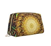 Trousse de Maquillage élégante en Cuir de Voyage pour Femme, Motif Chakra du troisième œil, Trousse de Maquillage étanche, Trousse de Toilette, Pochette de Rangement avec Fermeture éclair pour Femmes
